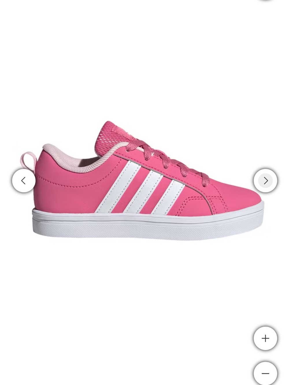 adidas Kids Pink & White Low-Top Sneakers